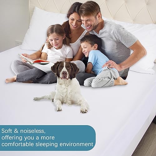Biloban Queen Waterproof Zippered Mattress Protector - 6-Side Encasement