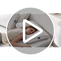 King Size Goose Feather and Down Pillows Set of 2 - Medium Firm Support