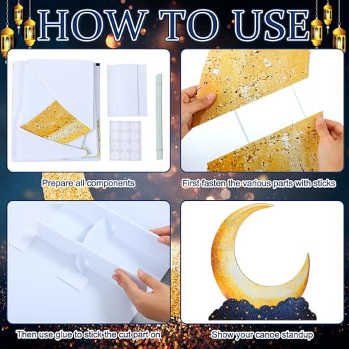 5ft Large Moon Stand-Up Cutout Prop - Starry Night Party Decoration