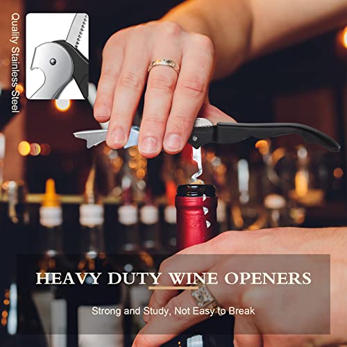 Raiten Black 60pcs Waiter's Corkscrew Wine Openers All-in-One Bottle Opener with Foil Cutter