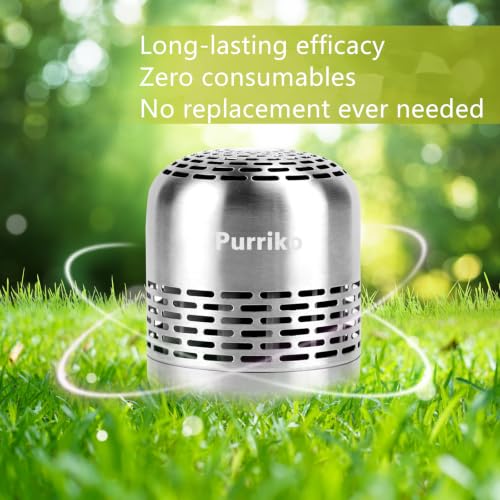 Purriko Refrigerator Deodorizer & Long-Lasting Stainless Steel Odor Eliminator