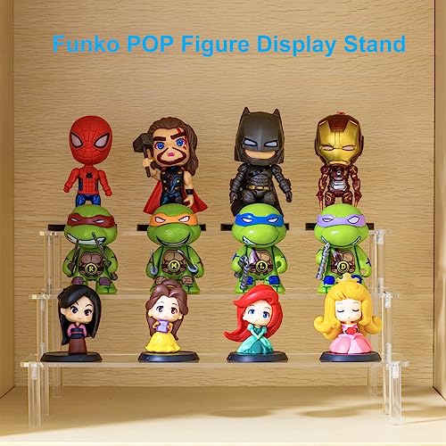 3-Tier Clear Acrylic Display Riser Stand for Perfume, Collectibles & Cupcakes