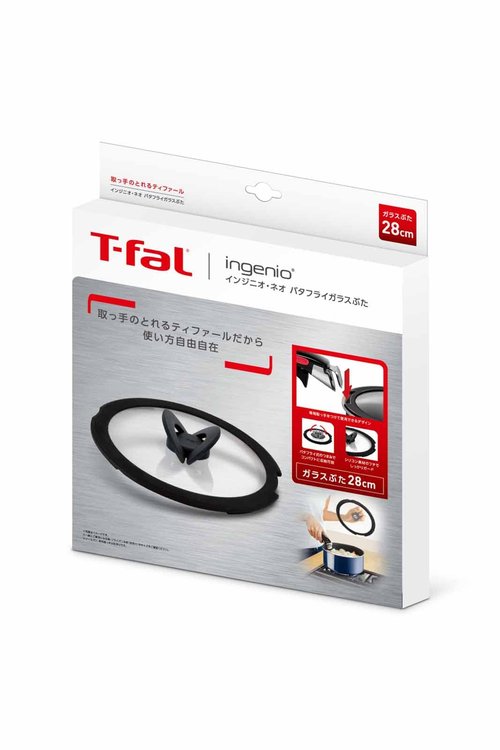 Tefal Lid 11.0 inches (28 cm) Butterfly Glass Lid Ingenio Neo L99367 T-fal