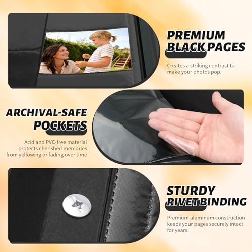 600 Pocket Photo Album for 4x6 Prints, Large Capacity Faux Leather Photo Book