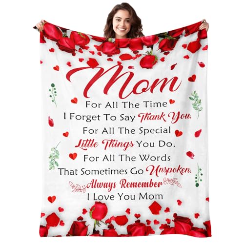 Gifts for Mom from Daughter or Son - 60x80 Mom Blanket - Birthday Gift for Mom - Variation of Gifts for Mom / 60x80
