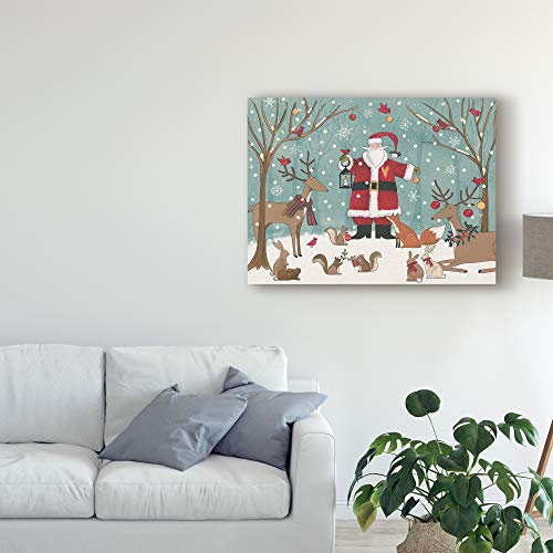 Trademark Fine Art Woodland Christmas Vi Canvas Wall Art 35"L x 35"W