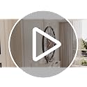 24-Inch Large Metal Wall Clock - Modern Roman Numeral Decor for Living Room