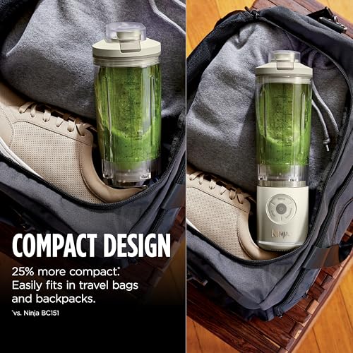 Portable Cordless Blender - 22oz Detachable Vessel & Auto Programs, Navy
