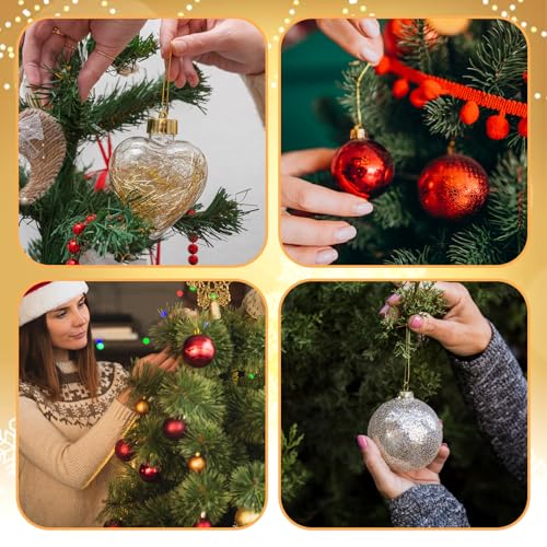 Gold Christmas Ornament Hanger Strings, 200count Precut 7.87in with Snap Ends