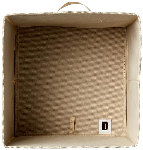 Amazon Basics Collapsible Fabric Storage Cubes Organizer 6-Pack Beige