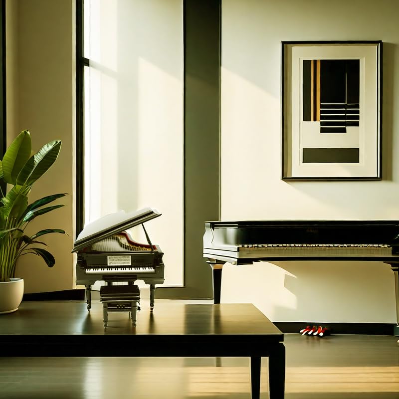 Music Box with Piano Bench & Black Case - Spirited Away Melody Gift