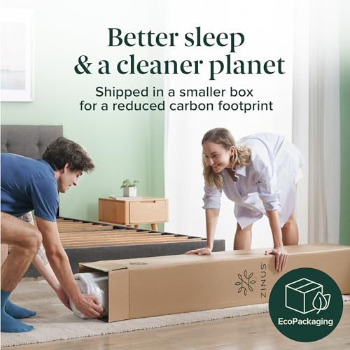 Zinus 6 Inch Twin Hybrid Mattress, Medium Firm & Fiberglass Free