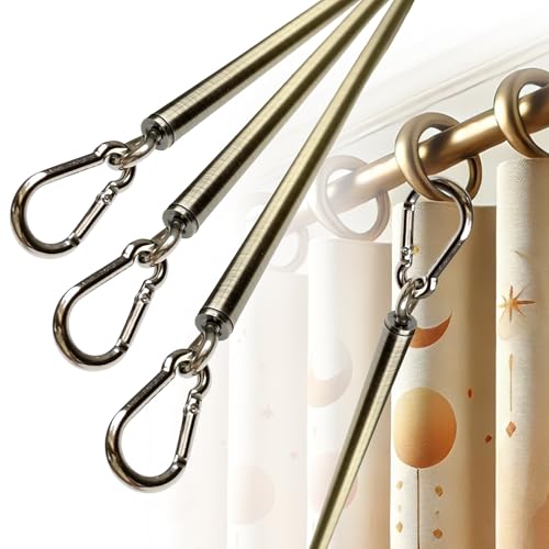 36-Inch Iron Curtain Pull Wand - Heavy Duty Drapery Rod, 4 Pack