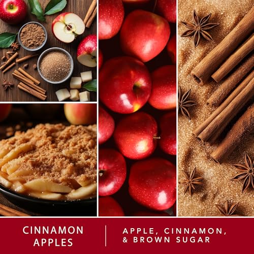 Cinnamon Apple Scented Wax Melts - 24 Cubes, Long Lasting Home Fragrance