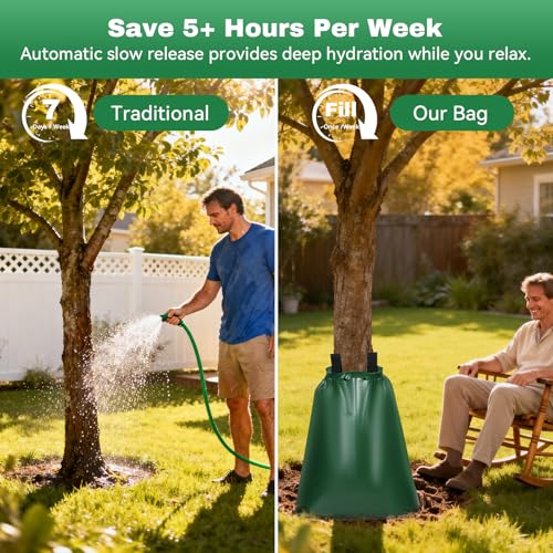 20-Gallon Tree Watering Bags (6-Pack) - Slow Release Drip Irrigation