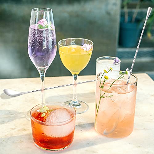 12-Inch Stainless Steel Bar Spoons, Long Handle Cocktail Stirrers (Set of 2)