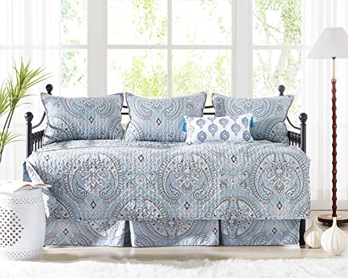 Boho Paisley Twin Daybed Cover Set - 6-Piece Microfiber Bedding Set