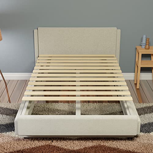 Heavy Duty Wooden Bed Slats for Full XL Mattress - 0.68-Inch Thick