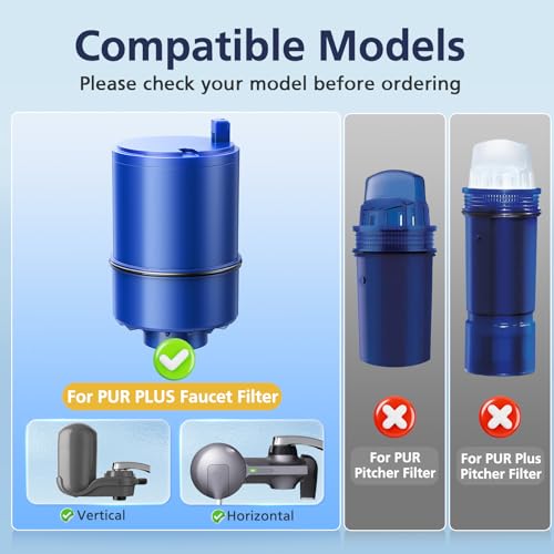 Faucet Water Filter Replacements 6-Pack - High-Efficiency Carbon
