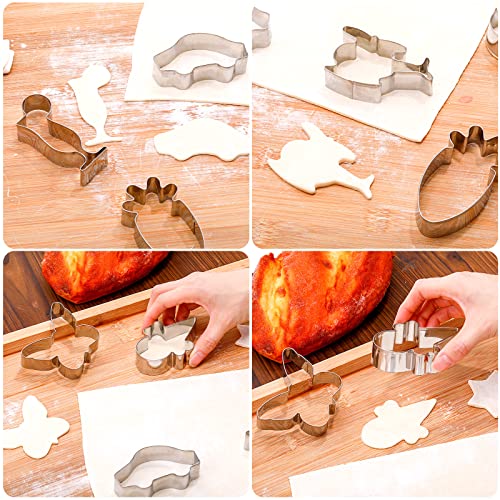 Yinder 108-Piece Stainless Steel Cookie Cutter Set - Assorted Shapes for Baking & Crafts