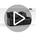 Power Recliner Sofa Set with LED Lights, Wireless Charger & Storage Console