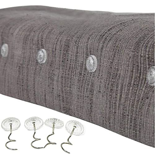 100 Pcs Bed Skirt Pins - Clear Head Twist Upholstery Tacks