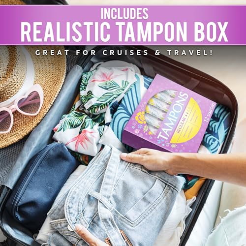 Tampon Flasks Set - 12 Pack Hidden Alcohol Containers for Travel & Events