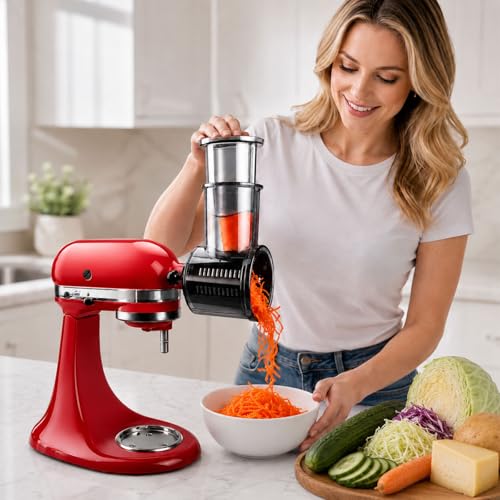 Vegetable Slicer and Shredder Attachment for Stand Mixers