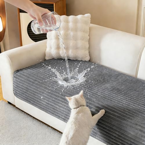 100% Waterproof Non-Slip Pet Couch Cover - Washable Sofa Protector (35" x 70.9")