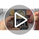 Engraved Wooden Hand Crank Music Box - Decorative Keepsake Gift