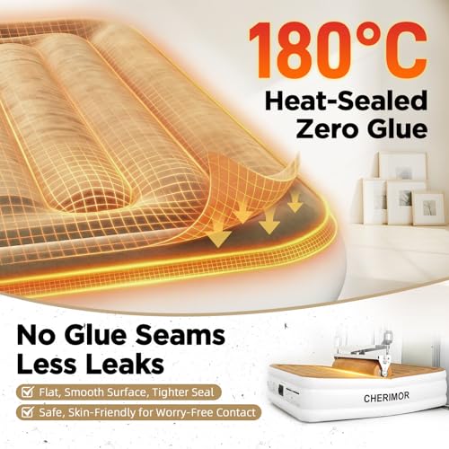 Queen Air Mattress with Built-in Pump, 18" Raised Comfort, 800 lb Capacity