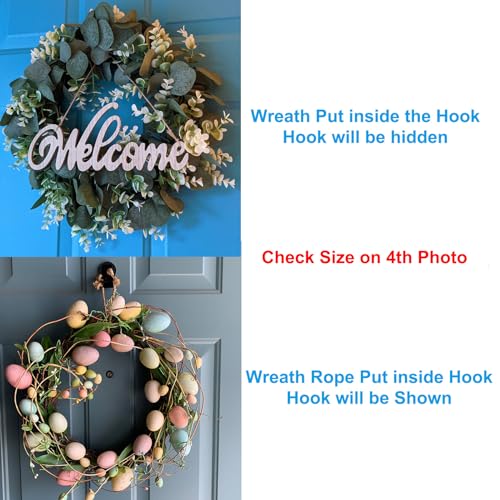 Strong Magnetic Wreath Hanger for Metal Doors - Anti-Scratch Hook Holder