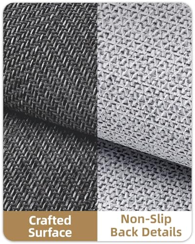 Ultra Thin Indoor Doormat 24x36 - Non-Slip Machine Washable Entry Mat