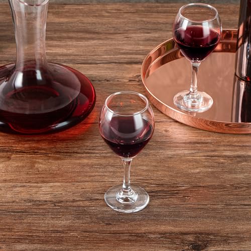 Restaurantware Vetri 10.75oz All Purpose Wine Glasses Set of 6 - Red & White, Dishwasher Safe, Long Stem, Lead-Free