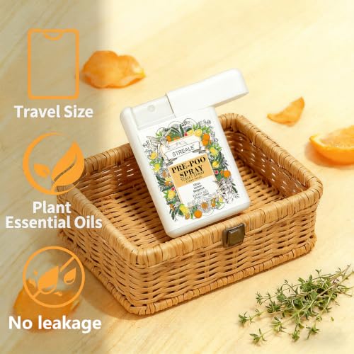STREALE Top Six Set Travel Size Toilet Spray 6-Pack - Pocket Deodorizer & Freshener