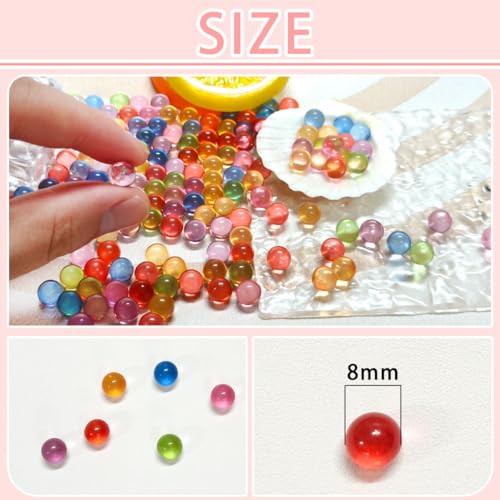 Clear Acrylic Vase Fillers 8mm (550 Pcs) - Decorative Gems for Centerpieces