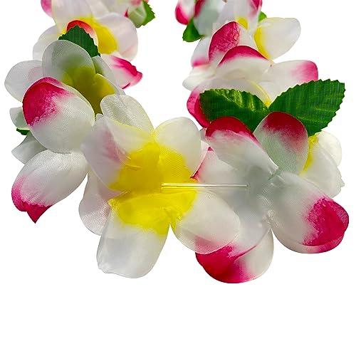 Bulk Hawaiian Leis - 6 Count Tropical Party Necklaces