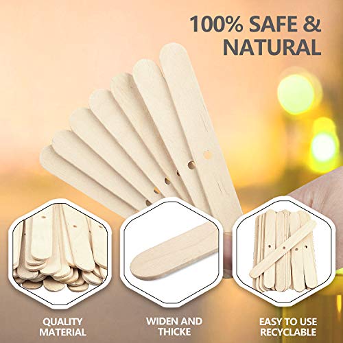 100pcs Wooden Candle Wick Holders - Centering Tools for Candle Making