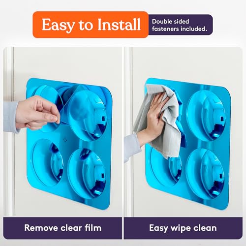 Sensory Bubble Wall Mirror Set - Shatterproof Acrylic Kids Room Decor