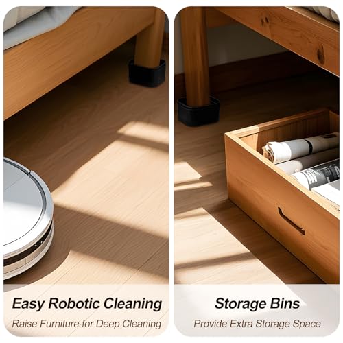 Adjustable Furniture Risers - Heavy Duty Bed & Chair Lift 1 Inch