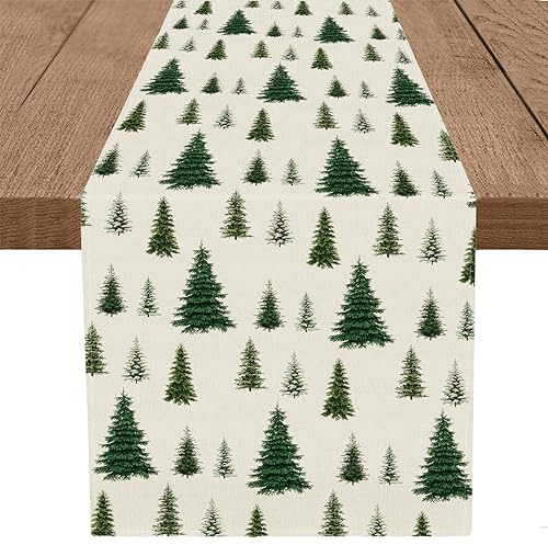 GAGEC Christmas Table Runner 13x72 Inch Xmas Holiday Home Kitchen Decor