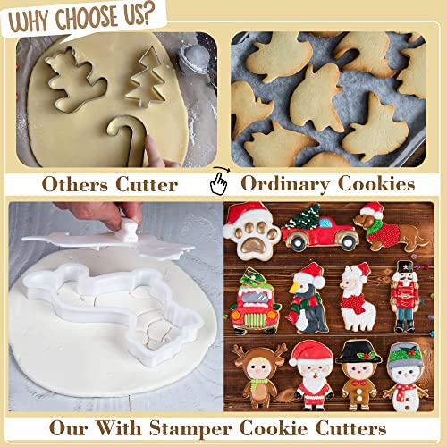 Flycalf Christmas Cookie Cutters Truck With Christmas Tree 3.5" – PLA Bakeware Molds