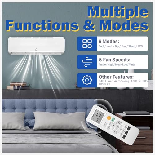 12000 BTU Ductless Mini Split Air Conditioner and Heat Pump System