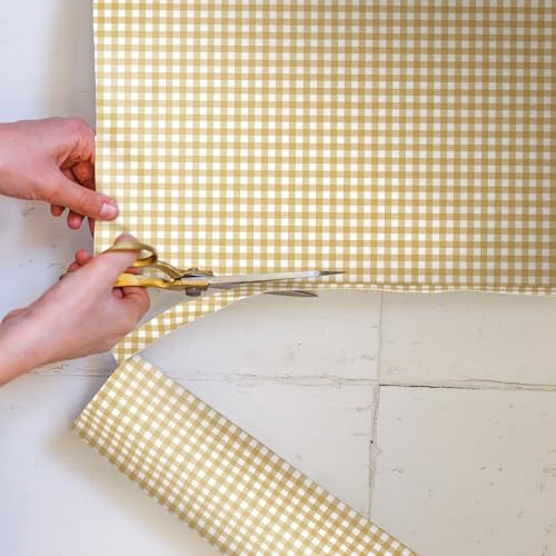Sandalwood Scented Drawer Liners - Pack of 5 Large Gingham Sheets, UK Made