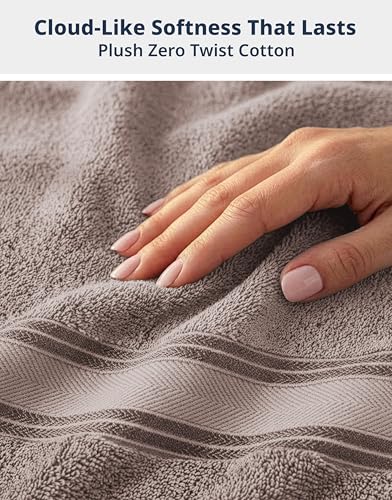 Oversized Cotton Bath Sheets - 35" x 66" Soft Absorbent Towels - 4 Pack