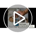 Outset 6" x 6" Stainless Steel 3-in-1 Cocktail Rimmer with Cutting Board Lid