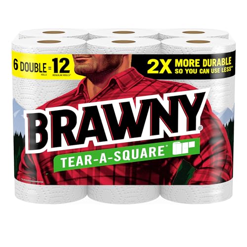 2-Ply Paper Towels, 3 Sheet Sizes, 6 Double Rolls (12 Regular Rolls)