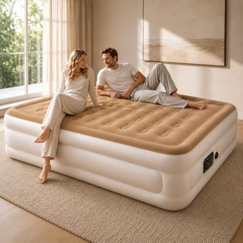 Queen Air Mattress with Built-in Pump - 18" Inflatable Bed