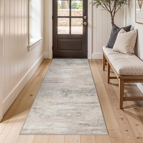 Abstract Kitchen Runner Rug 3x6, Washable Non-Slip Low Pile Carpet for Hallway
