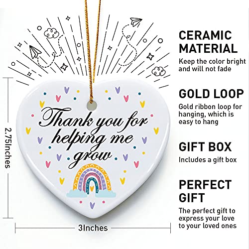 Teacher Appreciation Keepsake Heart Plaque Gift – Best Teacher Gift for Birthday & Christmas
